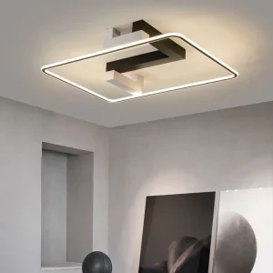 Plafonnier LED bois naturel design scandinave nordique moderne chambre salon éclairage chaleureux économique élégant