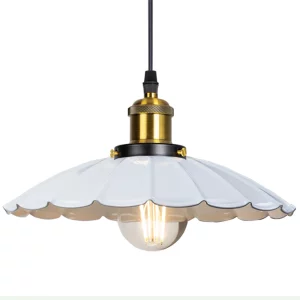 Suspension industrielle vintage design rétro métal blanc doré éclairage moderne pour salon cuisine chambre salle à manger style loft chic élégant Suspension industrielle vintage design rétro métal blanc doré éclairage moderne pour salon cuisine chambre salle à manger style loft chic élégant