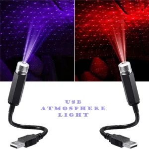 Luminaire USB étoiles LED portable ambiance nocturne Plug and Play lumière intérieure projecteur ambiant veilleuse USB