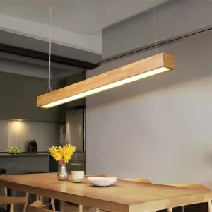 Suspension LED bois naturel design nordique moderne éclairage chaleureux salon cuisine chambre table à manger luminaire décoratif Suspension LED bois naturel design nordique moderne éclairage chaleureux salon cuisine chambre table à manger luminaire décoratif