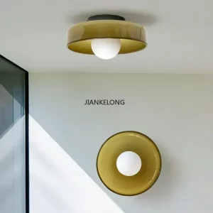 Plafonnier LED verre métal design moderne rétro salon chambre éclairage chaleureux économique élégant Plafonnier LED verre métal design moderne rétro salon chambre éclairage chaleureux économique élégant