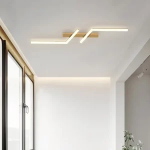 Plafonnier LED aluminium design moderne minimaliste lumière uniforme salon chambre bureau éclairage contemporain élégant économique