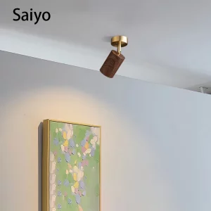 Plafonnier bois naturel aluminium LED orientable design moderne minimaliste éclairage chaleureux salon chambre bureau cuisine Plafonnier bois naturel aluminium LED orientable design moderne minimaliste éclairage chaleureux salon chambre bureau cuisine