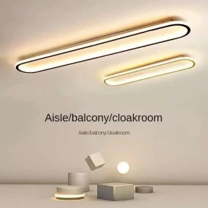 Plafonnier moderne minimaliste en métal lumière chaude design épuré pour couloir balcon chambre penderie éclairage discret élégant Plafonnier moderne minimaliste en métal lumière chaude design épuré pour couloir balcon chambre penderie éclairage discret élégant