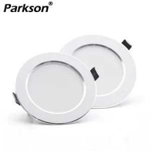 Plafonnier LED encastré design moderne minimaliste éclairage chaleureux salon cuisine bureau économie d’énergie finition blanche