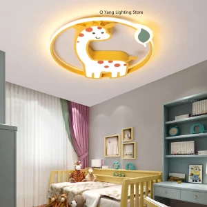 Plafonnier LED design enfant girafe chambre bébé éclairage doux décor mignon chambre fille garçon lumière variable Plafonnier LED design enfant girafe chambre bébé éclairage doux décor mignon chambre fille garçon lumière variable