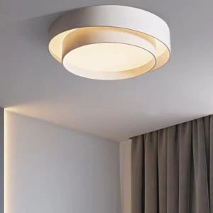 Plafonnier LED design nordique moderne minimaliste salle à manger salon chambre éclairage créatif lumière douce métal blanc
