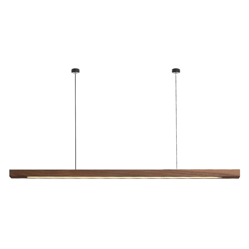 Suspension en bois naturel LED design scandinave nordique éclairage moderne chaleureux salle à manger cuisine bureau décoration intérieure