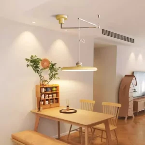Plafonnier LED métal design nordique moderne suspension ajustable éclairage intérieur épuré lumière chaleureuse salle à manger salon