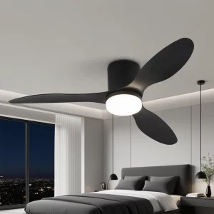 Plafonnier moderne LED aluminium diffuseur verre design épuré ventilateur intégré 6 vitesses télécommande chambre salon éclairage通风 Plafonnier moderne LED aluminium diffuseur verre design épuré ventilateur intégré 6 vitesses télécommande chambre salon éclairage通风
