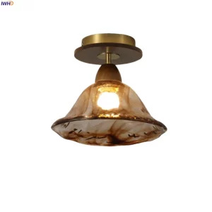 Plafonnier LED verre marbré design vintage moderne salon salle de bain lumière chaleureuse économique élégant Plafonnier LED verre marbré design vintage moderne salon salle de bain lumière chaleureuse économique élégant