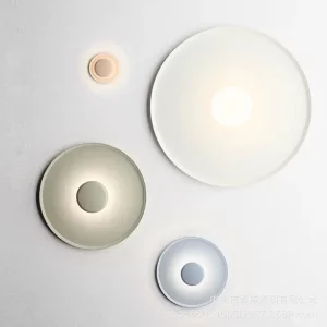 Plafonnier design scandinave minimaliste en métal et verre frosted  luminaire décoratif éclairage chaleureux  chambre à coucher  couloir  salon  économie d’énergie  éclairage moderne  décoration intérieure
