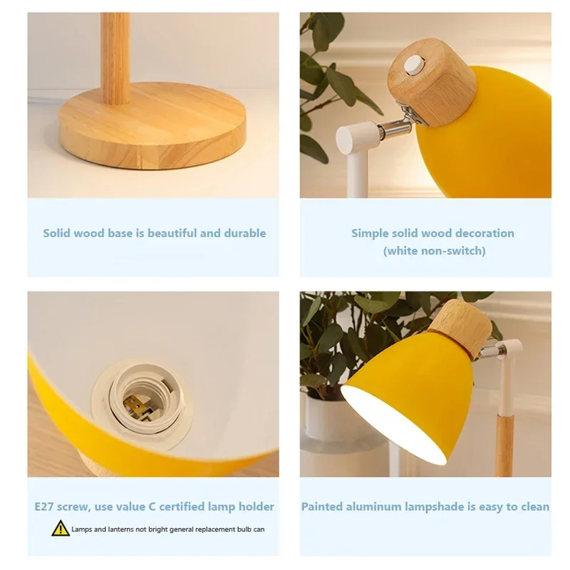 Lampe de table bois et métal design scandinave moderne lumière chaleureuse chambre bureau salon éclairage décoratif élégant économique