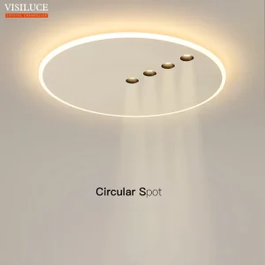 Plafonnier LED rond design nordique minimaliste pour salon chambre éclairage chaleureux économique élégant Plafonnier LED rond design nordique minimaliste pour salon chambre éclairage chaleureux économique élégant