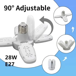 Plafonnier LED ajustable en plastique ABS design moderne éclairage réglable garage salon maison économie d’énergie certification CE FCC ROHS