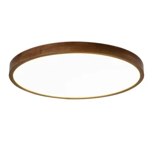 Plafonnier LED en bois naturel design moderne nordique éclairage intérieur salon chambre salle à manger lumière chaleureuse économique élégant