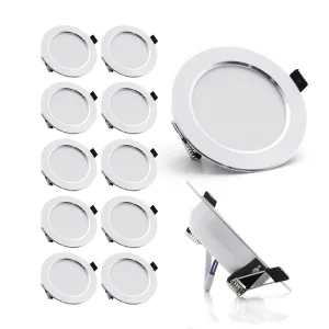 Plafonnier LED encastré design moderne minimaliste éclairage intérieur salon chambre cuisine bureau économe en énergie lumière chaleureuse