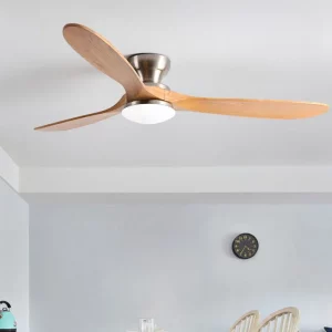 Plafonnier bois naturel LED design moderne minimaliste ventilateur éclairage intérieur salon chambre cuisine ventilation économique élégant Plafonnier bois naturel LED design moderne minimaliste ventilateur éclairage intérieur salon chambre cuisine ventilation économique élégant