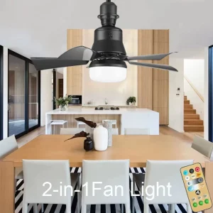 Plafonnier ventilateur lumière LED moderne design industriel éclairage réglable avec télécommande pour salon chambre cuisine ventilation économique élégant Plafonnier ventilateur lumière LED moderne design industriel éclairage réglable avec télécommande pour salon chambre cuisine ventilation économique élégant