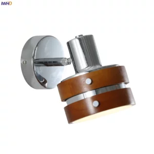 Applique murale bois métal design moderne lumière LED éclairage salon chambre décoration intérieure nordique économique élégant