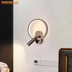 Applique murale moderne rotative LED design minimaliste éclairage créatif chambre salle à manger foyer bureau économique élégant