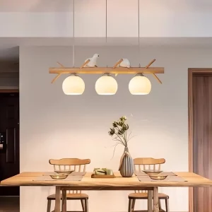 Suspension bois naturel design scandinave nordique moderne lumière chaleureuse cuisine salon éclairage intérieur économique élégant Suspension bois naturel design scandinave nordique moderne lumière chaleureuse cuisine salon éclairage intérieur économique élégant