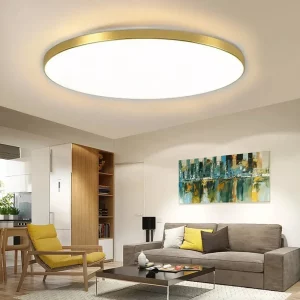Plafonnier LED moderne design minimaliste rond acrylique métal doré éclairage doux salon chambre salle à manger cuisine lumière économique élégant Plafonnier LED moderne design minimaliste rond acrylique métal doré éclairage doux salon chambre salle à manger cuisine lumière économique élégant