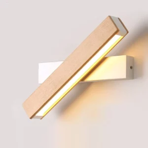 Applique murale bois naturel design nordique moderne lumière LED éclairage chaleureux économique élégant chambre salon