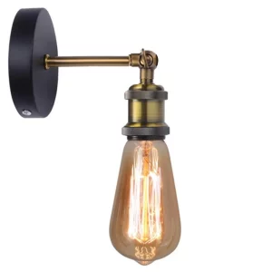 Applique murale industrielle vintage luminaire métal noir laiton éclairage rétro salon chambre couloir éclairage chaleureux élégant Applique murale industrielle vintage luminaire métal noir laiton éclairage rétro salon chambre couloir éclairage chaleureux élégant