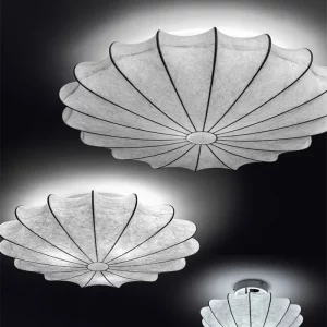 Plafonnier moderne design organique en soie éclairage doux salon chambre salle à manger lumière apaisante déco élégante