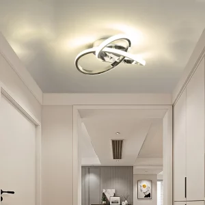 Plafonnier LED aluminium design moderne texture trèfle ligne intérieur contemporain chambre salon cuisine entrée éclairage uniforme économique élégant Plafonnier LED aluminium design moderne texture trèfle ligne intérieur contemporain chambre salon cuisine entrée éclairage uniforme économique élégant