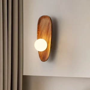 Lampe murale bois naturel design scandinave nordique éclairage chaleureux LED économique élégant salon chambre Lampe murale bois naturel design scandinave nordique éclairage chaleureux LED économique élégant salon chambre