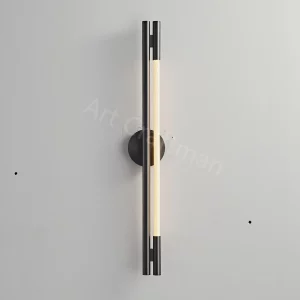 Lampe murale moderne en métal noir design minimaliste éclairage LED salon chambre couloir élégance épurée économique Lampe murale moderne en métal noir design minimaliste éclairage LED salon chambre couloir élégance épurée économique