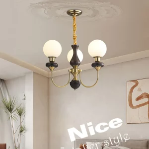 Plafonnier en bois et verre opalin design classique moderne éclairage chaleureux salon chambre cuisine Plafonnier en bois et verre opalin design classique moderne éclairage chaleureux salon chambre cuisine