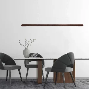 Suspension bois LED design nordique moderne salle à manger chambre bureau éclairage chaleureux élégant économique