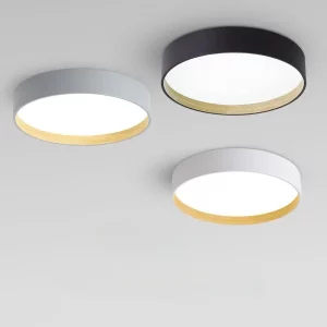 Plafonnier LED bois naturel design scandinave nordique moderne chambre salon éclairage chaleureux économique élégant