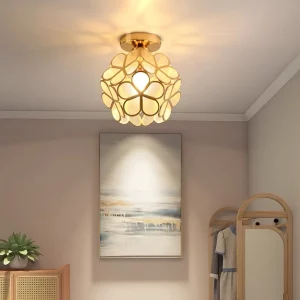 Plafonnier moderne design nordique style scandinave lumière chaleureuse éclairage salon chambre hall minimaliste élégant économie d’énergie