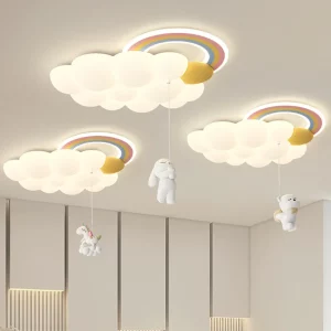 Plafonnier nuage arc-en-ciel animaux LED chambre enfant lumière douce éclairage décoratif Plafonnier nuage arc-en-ciel animaux LED chambre enfant lumière douce éclairage décoratif