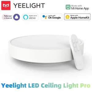 Plafonnier LED Yeelight intelligent Wi Fi commandé vocalement pour Apple Home Kit design moderne lumière réglable cuisine salon chambre Plafonnier LED Yeelight intelligent Wi Fi commandé vocalement pour Apple Home Kit design moderne lumière réglable cuisine salon chambre