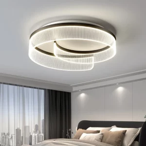 Plafonnier LED moderne design minimaliste acrylique et métal lumière douce chambre salon éclairage élégant