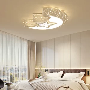 Plafonnier LED bois naturel design scandinave nordique moderne chambre salon éclairage chaleureux économique élégant