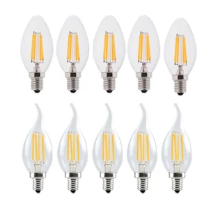 Ampoules LED filament E14 vintage style Edison 5 pièces blanc naturel 4000K éclairage chaleureux intérieur décoration rétro Industriel salon chambre économie d’énergie Ampoules LED filament E14 vintage style Edison 5 pièces blanc naturel 4000K éclairage chaleureux intérieur décoration rétro Industriel salon chambre économie d’énergie