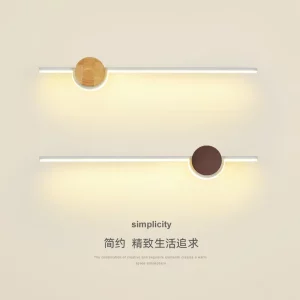Applique murale bois design scandinave moderne lumière LED éclairage doux chambre salon bureau couloir élégant économie d’énergie Applique murale bois design scandinave moderne lumière LED éclairage doux chambre salon bureau couloir élégant économie d’énergie