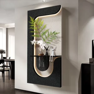 Applique murale LED métal et verre design moderne minimaliste éclairage indirect salon entrée décoration élégante économique Applique murale LED métal et verre design moderne minimaliste éclairage indirect salon entrée décoration élégante économique