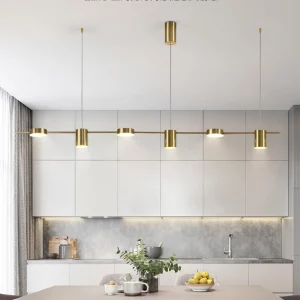 Suspension dorée design moderne minimaliste éclairage salle à manger cuisine chambre salon luminaire nordique ligne épurée lumière douce élégance Suspension dorée design moderne minimaliste éclairage salle à manger cuisine chambre salon luminaire nordique ligne épurée lumière douce élégance