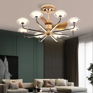 Plafonnier moderne et simple design décoratif luminaire déco style tropique ventilateur froid maison idéal