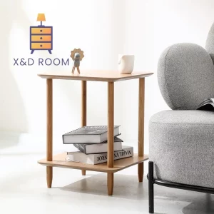 Table d’appoint bois massif design scandinave minimaliste étagère inférieure salon chambre 2024 Table d’appoint bois massif design scandinave minimaliste étagère inférieure salon chambre 2024