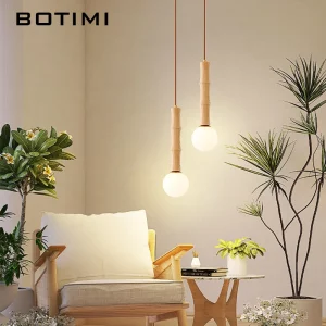 Suspension bois naturel design scandinave nordique moderne éclairage chaleureux économique élégant pour salon chambre cuisine bureau Suspension bois naturel design scandinave nordique moderne éclairage chaleureux économique élégant pour salon chambre cuisine bureau