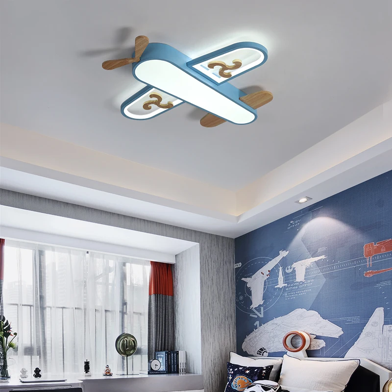 Suspension plafonnier en bois naturel design scandinave nordique luminaire d’enfant chambre bébé économie d’énergie LED éclairage moderne
