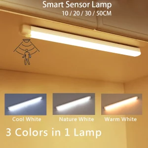 Plafonnier LED sans fil détecteur mouvement aste USB longue bande lampe bar armoire cuisine tube escalier Plafonnier LED sans fil détecteur mouvement aste USB longue bande lampe bar armoire cuisine tube escalier